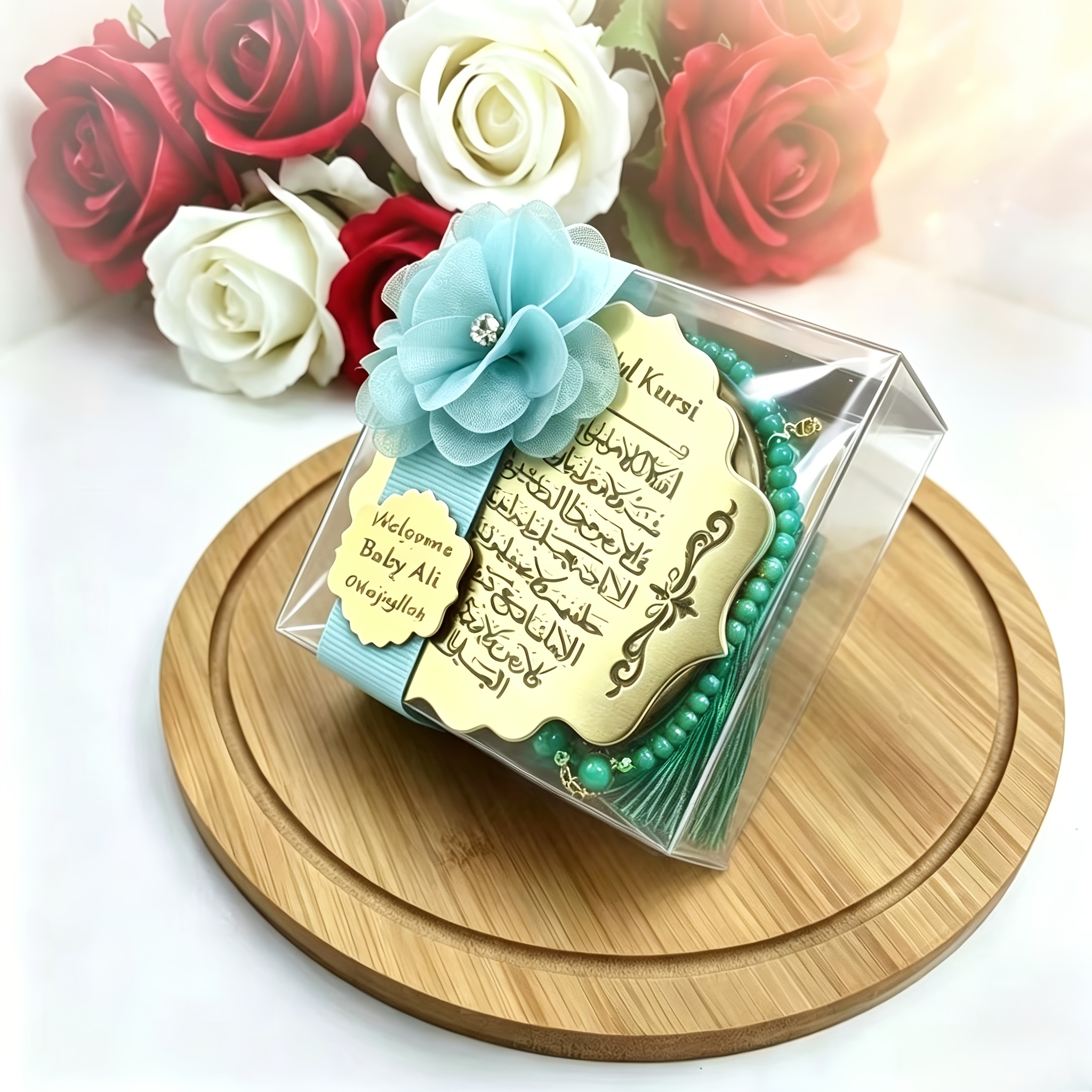Personalized Ayatul Kursi Favor with Tasbeeh